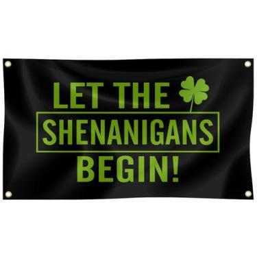 Imagem de Decoração de tapeçaria para pendurar na parede Lets Shenanigans Begins