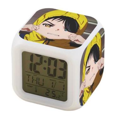 Imagem de Despertador Wonders Eggs Prioritys Square LED Digital de 8 cm - yiweis