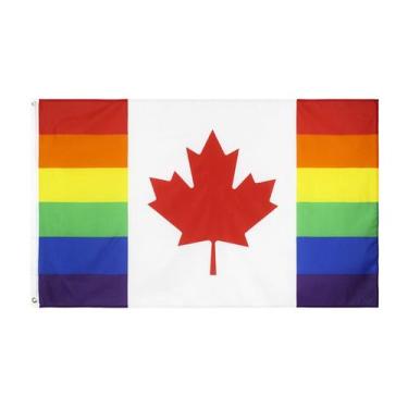 Imagem de Tapeçaria Canadians Gays Flag Art Anime Wall Tapeçaria 150x90cm - yiwe