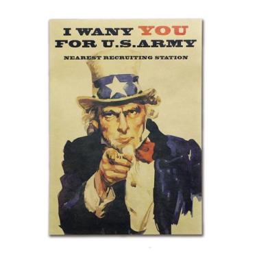 Imagem de Pôster Uncle Sam Anime Art 51,5x36cm Papel 40g - yiweisai