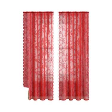 Imagem de Tela De Cortina De Renda Estilo Alemão Para Decoração De Sala De Estar