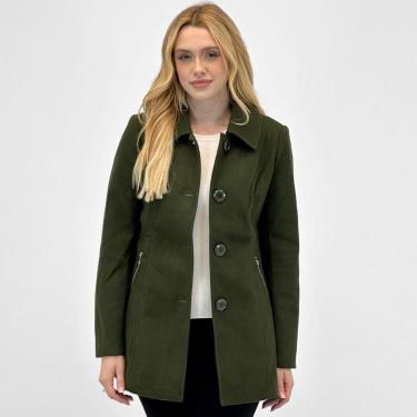 Imagem de Casaco Facinelli Médio com Botão Feminino-Feminino