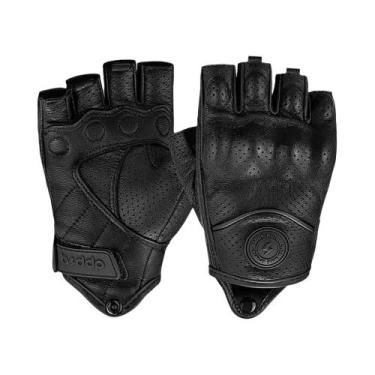 Imagem de Luvas De Couro Amarelas Retrô Respiráveis Para Motocicleta Masculinas 