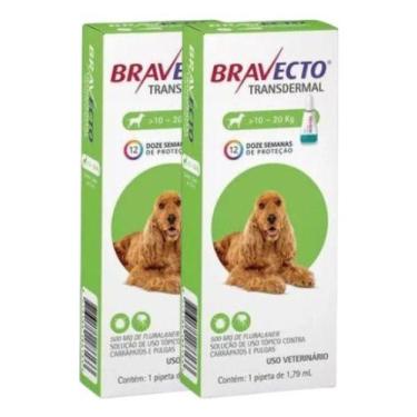 Imagem de 2 Bravecto Cães Transdermal Antipulgas Carrapato 10 Á 20kg