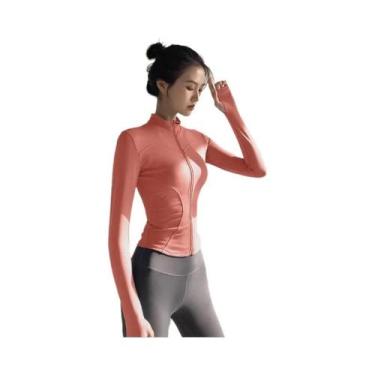 Imagem de Jaqueta De Yoga Feminina De Secagem Rápida Com Manga Longa, Proteção S