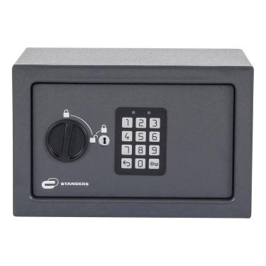 Imagem de Cofre Digital De Sobrepor Senha E Chave Aco 9l 18x28x20cm