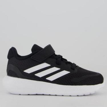 Imagem de Tênis Adidas Runfalcon 5 EL Kids Preto e Branco-Unissex