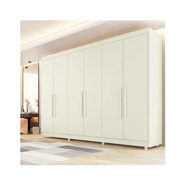Imagem de Guarda-Roupa Casal Europa Palermo com 6 Portas e 6 Gavetas - 250cm de largura