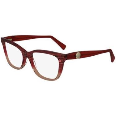 Imagem de Armação de Óculos Longchamp LO2744 606 - Vermelho Horn 55-Feminino