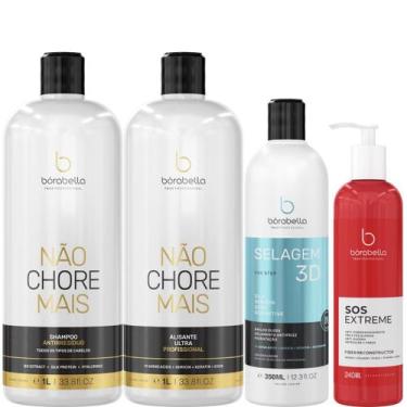 Imagem de Borabella Kit Não Chore 2x1L + Selagem 350ml + SOS Extreme