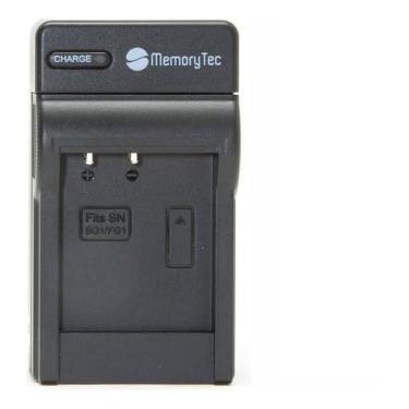 Imagem de Carregador de Bateria MemoryTec Compatível com Marca Sony NP-BG1 Bivolt com Cabo Veicular – Compatível com Câmeras Cyber-shot Séries H HX W T WX e HDR
