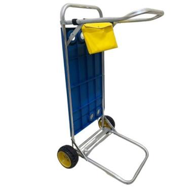 Imagem de Carrinho De Praia Ronchetti Em Alumínio Vira Mesa