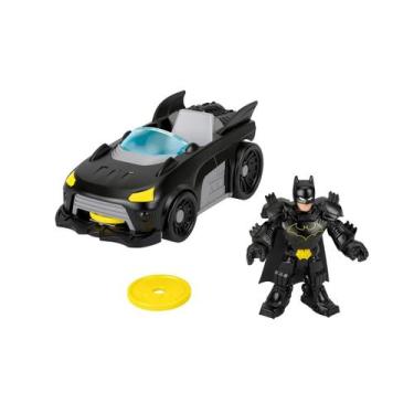 Imagem de Boneco com veículo imaginext dc super friends batmobile - mattel jfj68