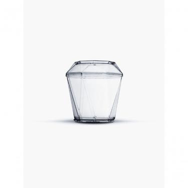 Imagem de Copo Descartável com Tampa Copo Diamante Plástico 180 ml Pacote com 400 Unidades Transp...