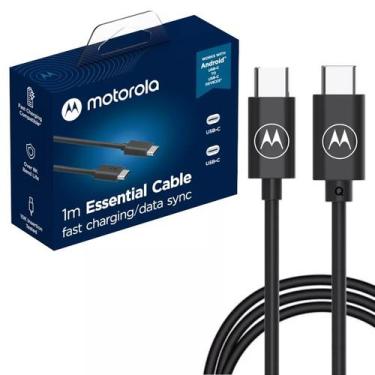 Imagem de Cabo Carregador Motorola Original Usb-C Para Usb-C 1 Metro - Moto G6, 