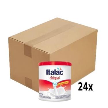 Imagem de Leite em pó ITALAC Integral Lata 400g Caixa com 24 Unidades