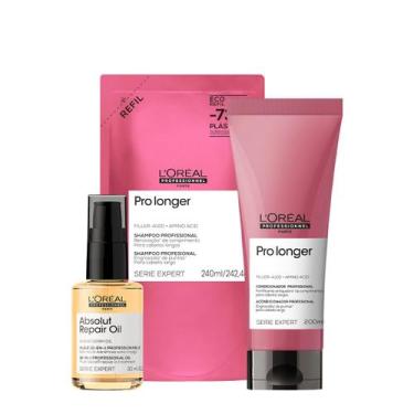 Imagem de Kit L'Oréal Professionnel Pro Longer Duo Refil Oil (3 produtos)