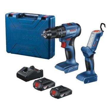 Imagem de Furadeira De Impacto Bosch Gsb 18v-185li E Lanterna Sem Fio Gli 18v-30