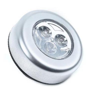 Imagem de Lâmpada Luminária C/ Adesivo Colante Toque Sem Fio Led Pilha - Kadê, F