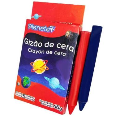 Imagem de Giz de Cera Jumbo 6 Cores PCT.C/12 - V.M.P.
