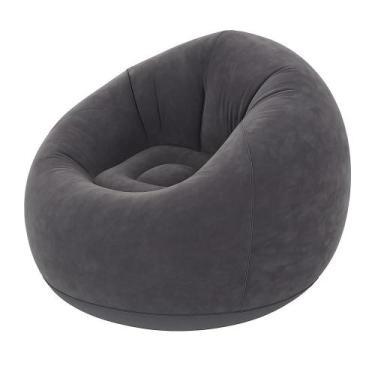 Imagem de Sofá Poltrona Puff Inflável Aveludado Conforto E Design - PONTO DO NER