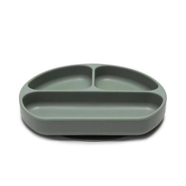 Imagem de Prato de Silicone Infantil Com Divisórias Piccolo - Infanti, Verde