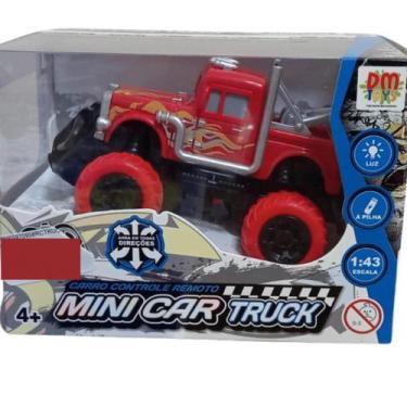Imagem de Carro de Controle Remoto Mini Car Truck Vermelho c/ Luz - DM TOYS
