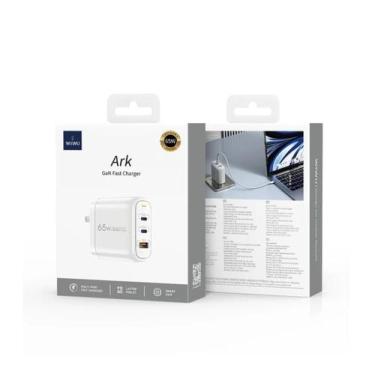 Imagem de Fonte 65w Wiwu Ark iPad/Macbook 3 entradas. - Geral