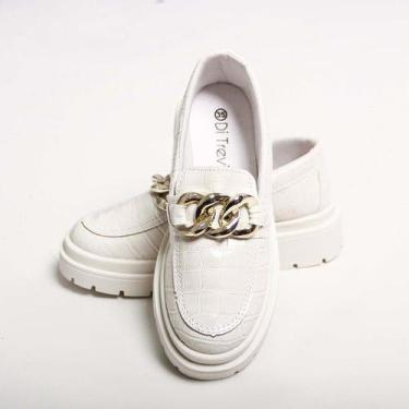 Imagem de Mocassim Croco Tratorado Off White - DI TREVI, 34