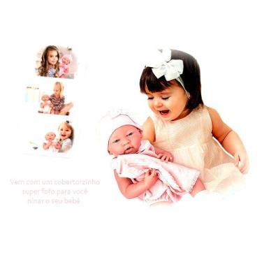 Imagem de Brinquedo Boneca Bebe Reborn Menina Realista Coleção Berenguer Boutiqu