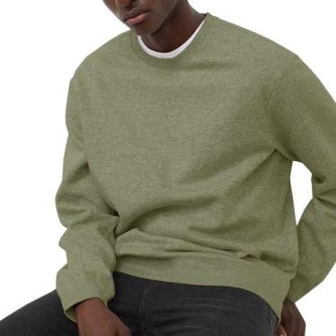 Imagem de Blusa de Moletom Masculina Protege do Frio Sem Capuz Confort Estilo Sl
