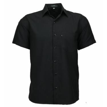 Imagem de Camisa Social Amil Masculina Microleve Clássica Manga Curta Não Amassa