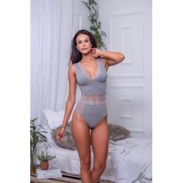 Imagem de Body Alba mescla com detalhe em tule e renda - Del valle , G