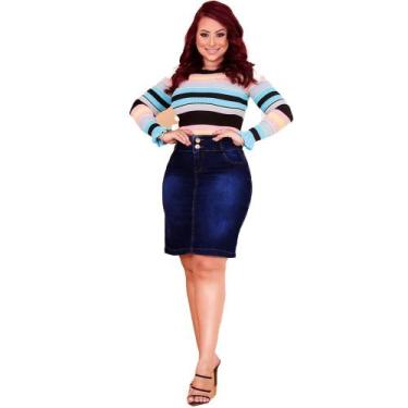 Imagem de Saias Jeans azul - Erase, Azul, 38
