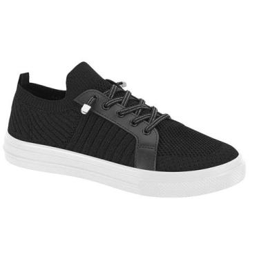 Imagem de Tênis Moleca Slip On Elástico, Preto, 38