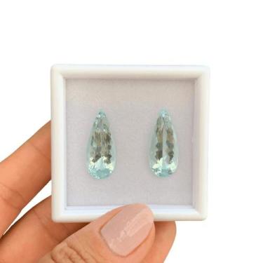 Imagem de Água Marinha Lágrima Par 12,69ct - ENE2ESE