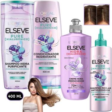 Imagem de Kit Elseve Pure Hialurônico Shampoo Micelar Antioleosidade - Loreal Pa