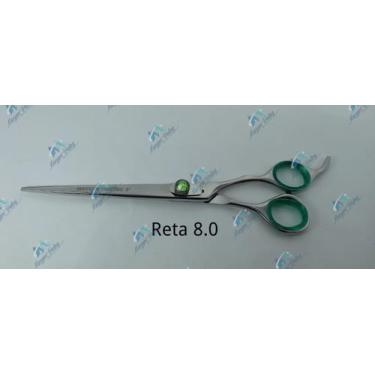 Imagem de Tesoura reta 8.0 polegadas prata brilho fio navalha - MARYAM TRADING