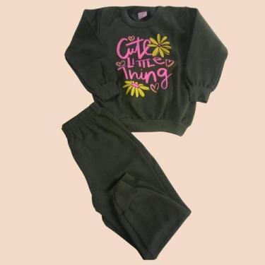 Imagem de Conjunto Moletom Flanelado Feminino Menina 80% Algodão - Duplo J., Ver