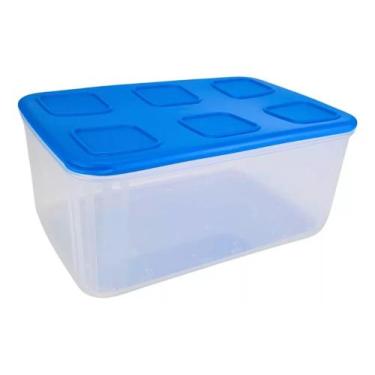 Imagem de Tupperware Porta Alimentos Tupperfresh Retangular 2,5l, Azul