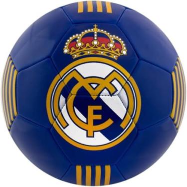 Imagem de Bola de Futebol Oficial do Real Madrid, Número 5, Cor Azul, Maccabi Art.