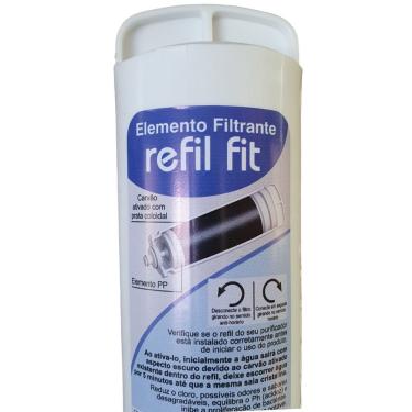 Imagem de Refil para Purificador Libell Fit Original Tripla Filtração Compatível Acqua Fit Hermético e Eletrônico