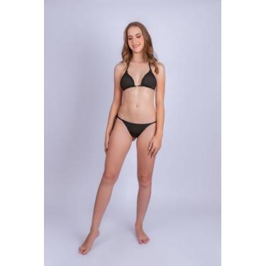 Imagem de Biquini Cortininha Conjunto - Stella Bernardi, Preto, GG