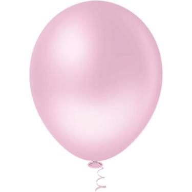 Imagem de Balão Pic Pic N10 Liso C/50un Festa Decoração Aniversario, Rosa Baby