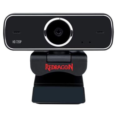 Imagem de Webcam Redragon Skywalker Fobos GW600-1 HD 30 FPS com Microfone Integrado e Lente de Vidro Preto