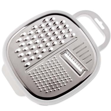 Imagem de Ralador 3 em 1 com Pote IN8157 Inox e Plástico Lavável em Lava-Louças para Cozinha Branco Euro Home