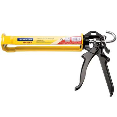 Imagem de Pistola Aplicadora de Silicone 9" em Aço Especial com Pintura Eletrostática Amarelo Tramontina