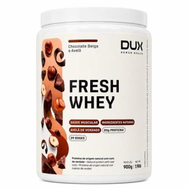 Imagem de Fresh Whey Protein Dux 900 g - Dux Suplementos, Chocolate Belga e Avel