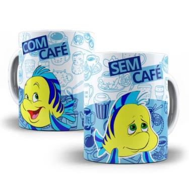 Imagem de Caneca Linguado a Pequena Sereia Desenho Com Café Sem Café - Tio da Ca