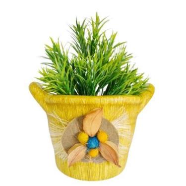 Imagem de Vaso Cesto Grande com arranjo para Suculentas  Plantas e Plantinhas Ar